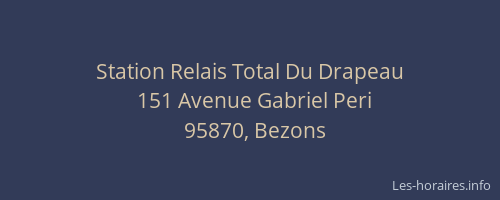 Station Relais Total Du Drapeau