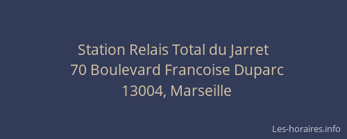 Station Relais Total du Jarret