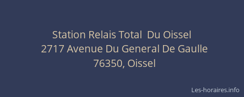 Station Relais Total  Du Oissel