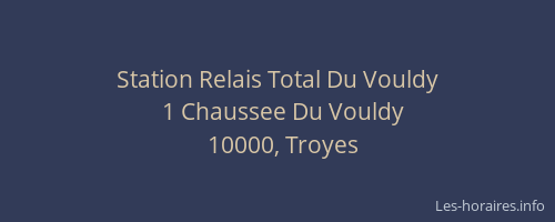 Station Relais Total Du Vouldy