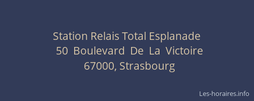 Station Relais Total Esplanade