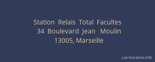 Station  Relais  Total  Facultes