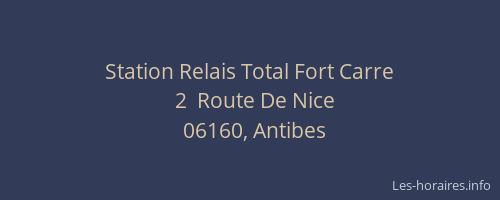 Station Relais Total Fort Carre