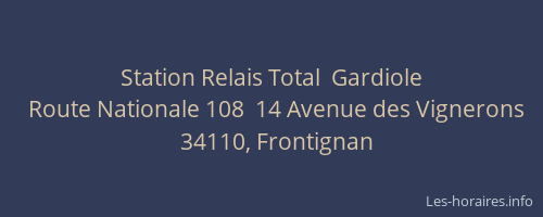 Station Relais Total  Gardiole