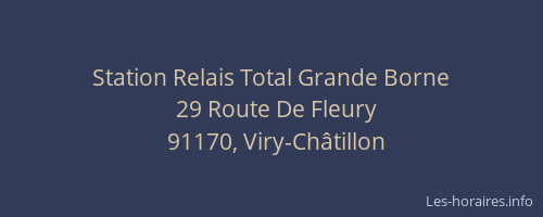 Station Relais Total Grande Borne