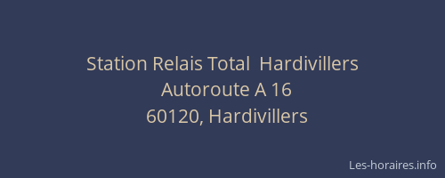 Station Relais Total  Hardivillers