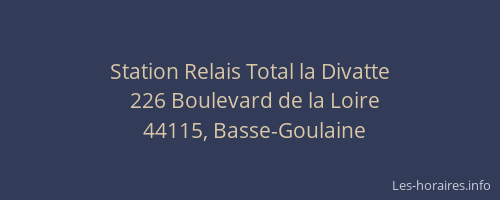 Station Relais Total la Divatte