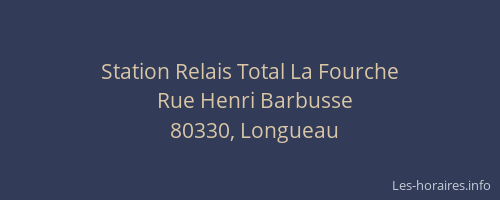 Station Relais Total La Fourche
