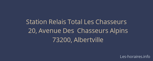 Station Relais Total Les Chasseurs