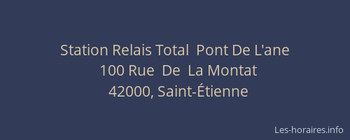 Station Relais Total  Pont De L'ane