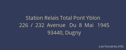 Station Relais Total Pont Yblon