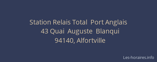 Station Relais Total  Port Anglais