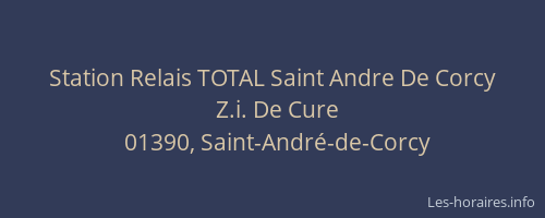 Station Relais TOTAL Saint Andre De Corcy