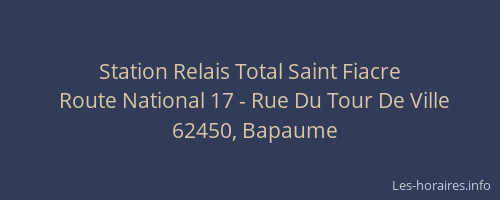Station Relais Total Saint Fiacre