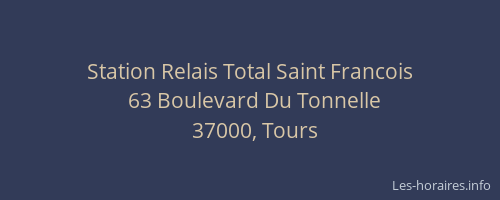 Station Relais Total Saint Francois