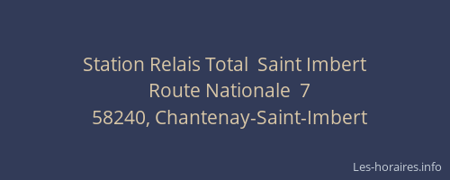 Station Relais Total  Saint Imbert