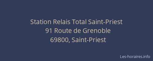 Station Relais Total Saint-Priest