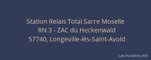 Station Relais Total Sarre Moselle