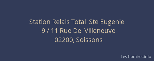 Station Relais Total  Ste Eugenie