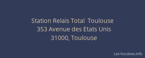 Station Relais Total  Toulouse