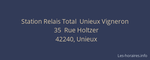 Station Relais Total  Unieux Vigneron