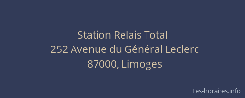 Station Relais Total