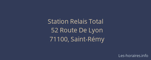 Station Relais Total