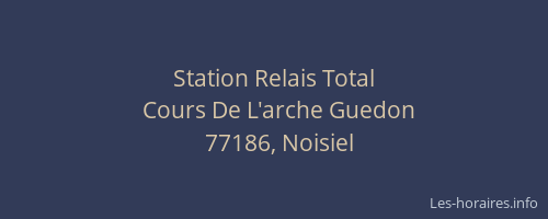 Station Relais Total