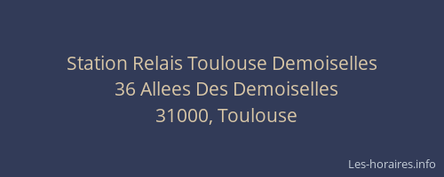 Station Relais Toulouse Demoiselles