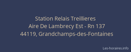 Station Relais Treillieres