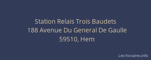 Station Relais Trois Baudets