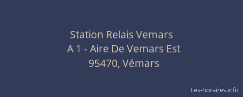 Station Relais Vemars