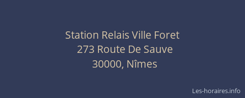 Station Relais Ville Foret