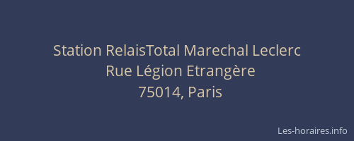 Station RelaisTotal Marechal Leclerc