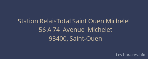 Station RelaisTotal Saint Ouen Michelet