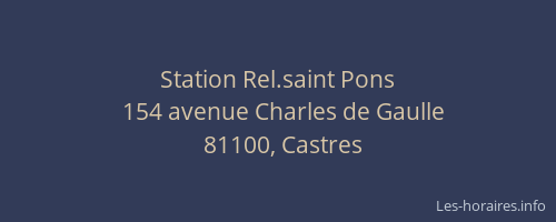 Station Rel.saint Pons