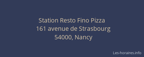 Station Resto Fino Pizza