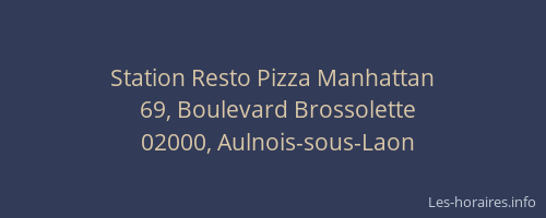 Station Resto Pizza Manhattan