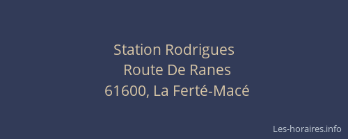 Station Rodrigues