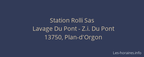 Station Rolli Sas