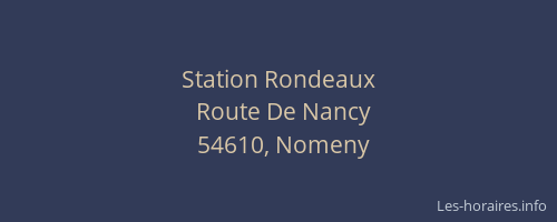 Station Rondeaux