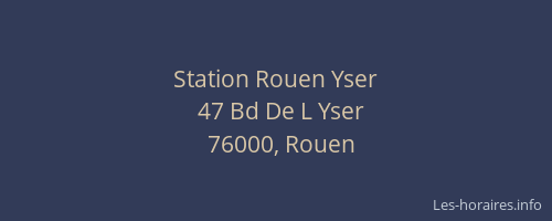 Station Rouen Yser