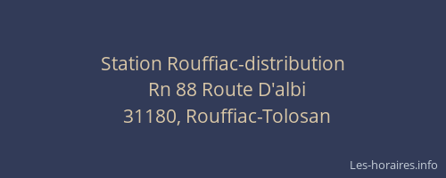 Station Rouffiac-distribution