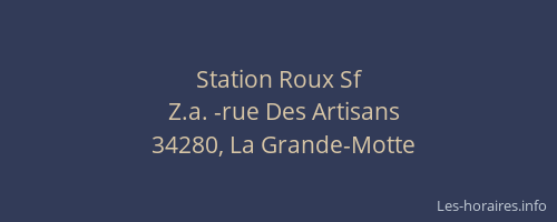 Station Roux Sf