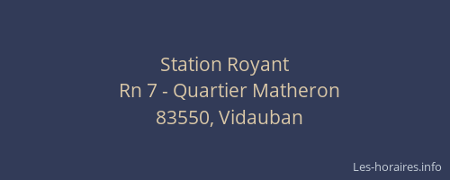 Station Royant