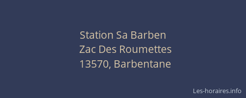 Station Sa Barben