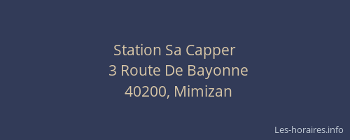 Station Sa Capper