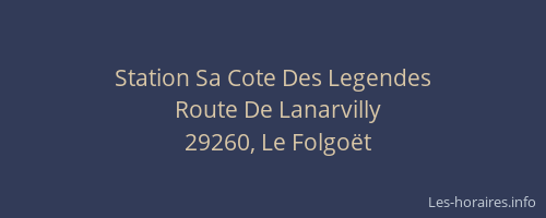 Station Sa Cote Des Legendes