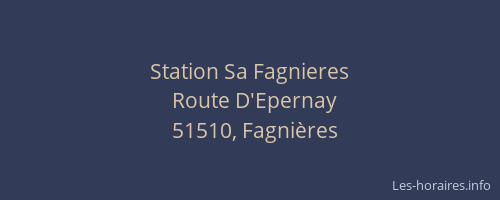 Station Sa Fagnieres