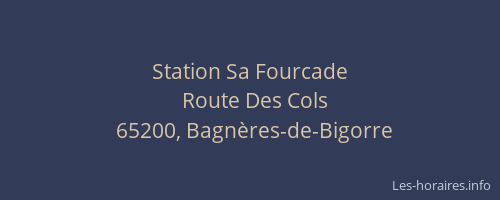 Station Sa Fourcade